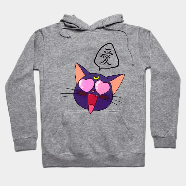 Luna In Love Hoodie by figue